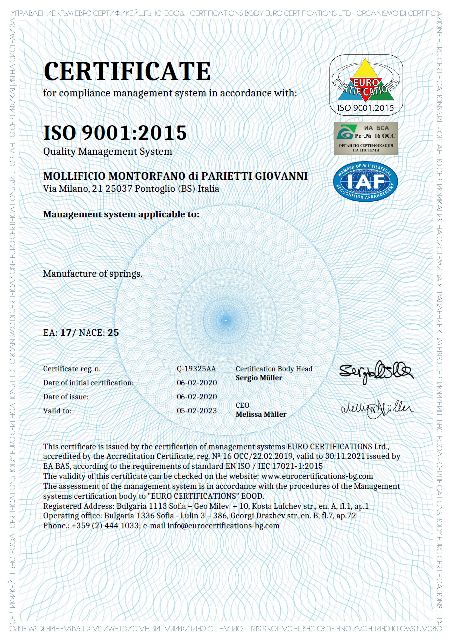 Certificate ISO 9001_2015 English
